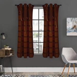 Chocolate Print Curtain