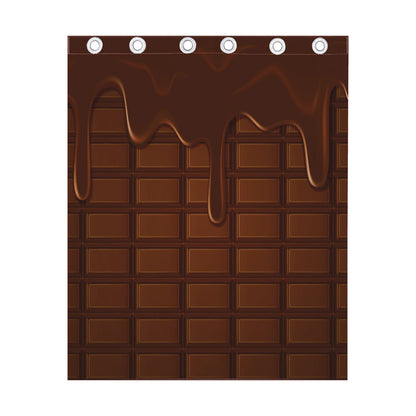 Chocolate Print Curtain