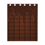 Chocolate Print Curtain