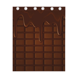 Chocolate Print Curtain