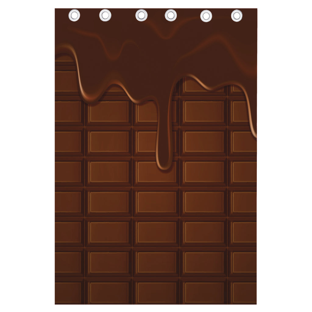 Chocolate Print Curtain