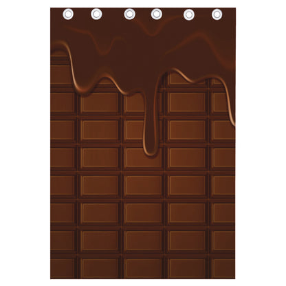 Chocolate Print Curtain