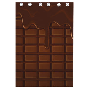 Chocolate Print Curtain