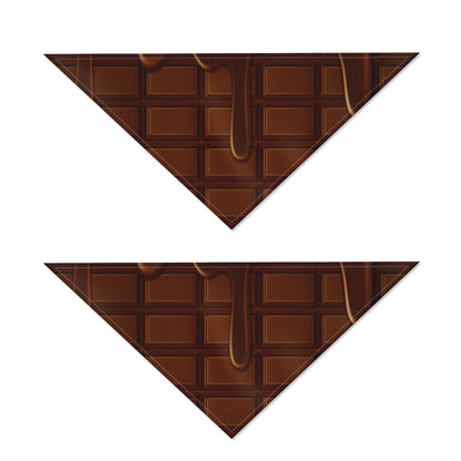 Chocolate Print Dog Bandana