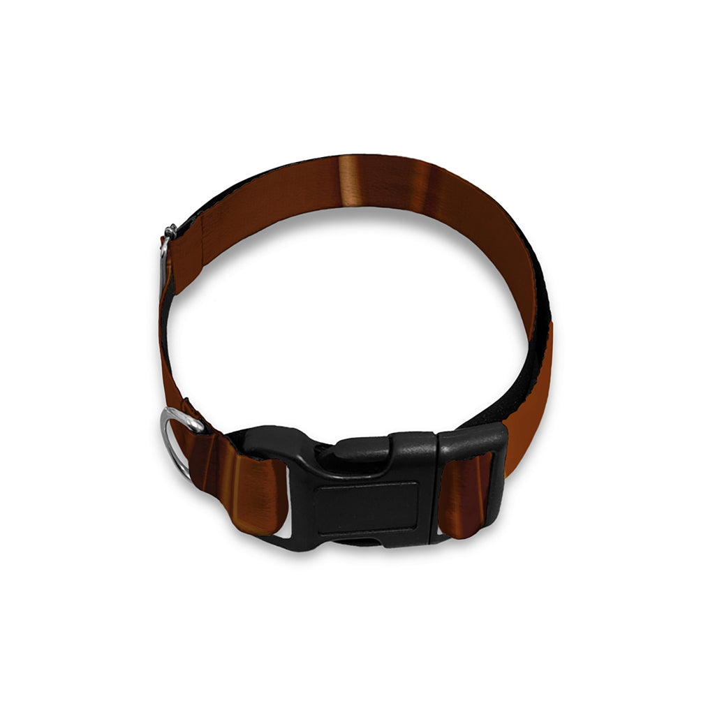 Chocolate Print Dog Collar