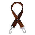 Chocolate Print Dog Seat Belt