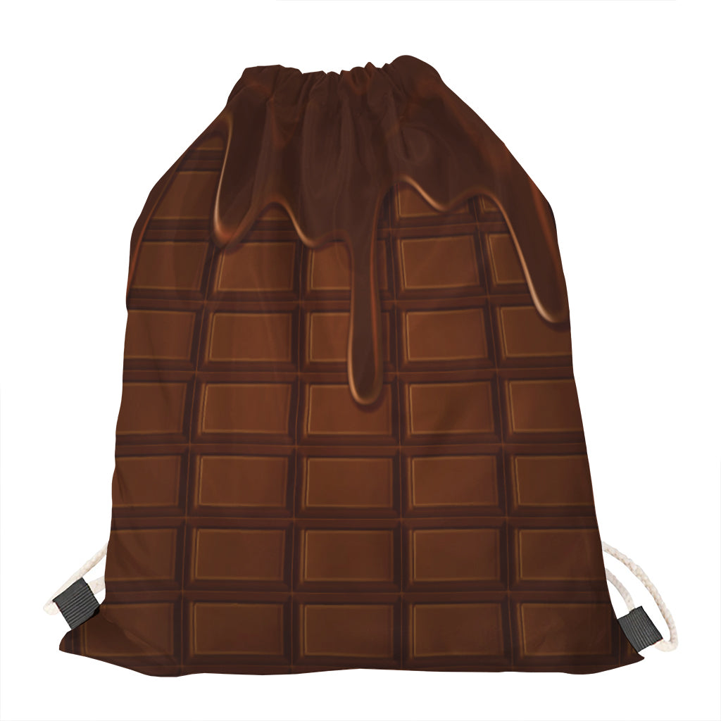 Chocolate Print Drawstring Bag