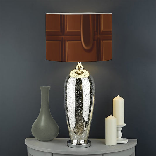 Chocolate Print Drum Lamp Shade