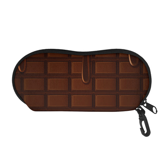 Chocolate Print Glasses Case