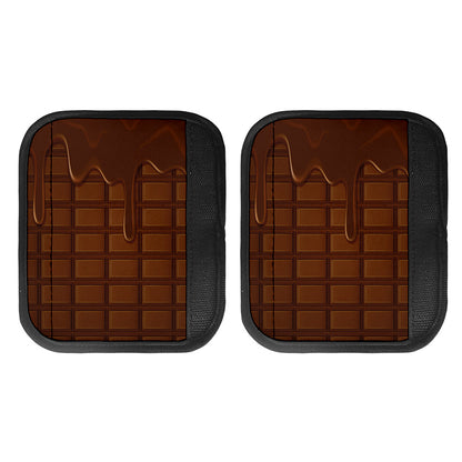 Chocolate Print Handle Covers