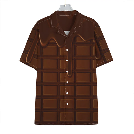 Chocolate Print Hawaiian Shirt