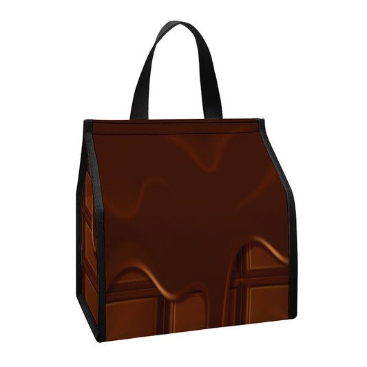 Chocolate Print Insulated Lunch Tote