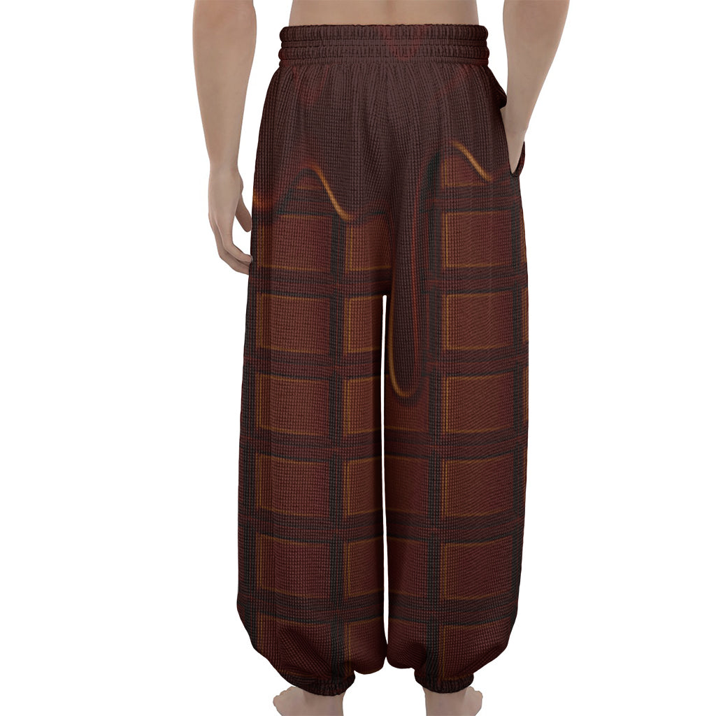Chocolate Print Lantern Pants