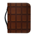 Chocolate Print Leather Bible Cover
