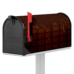 Chocolate Print Mailbox Cover