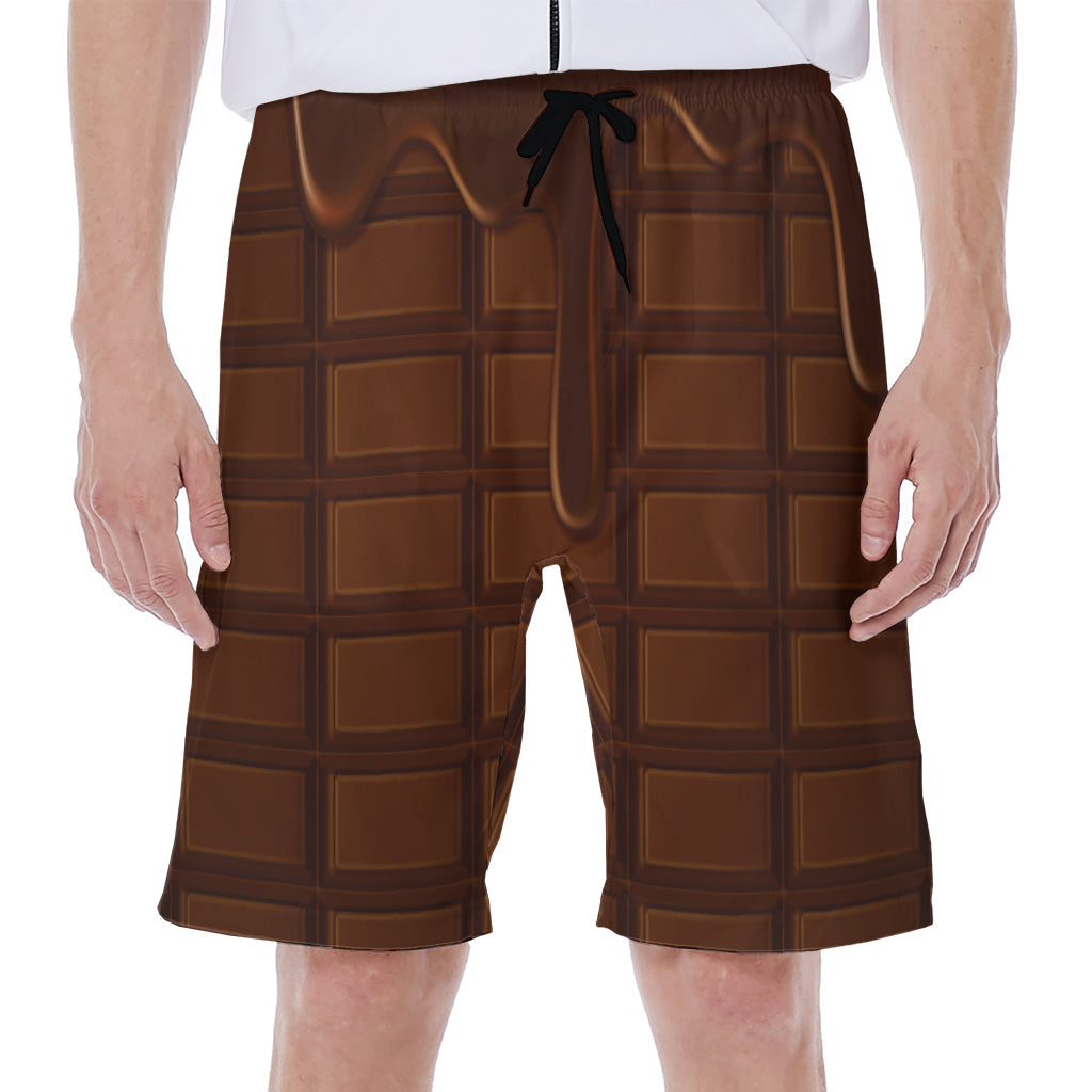 Chocolate Print Men's Beach Shorts