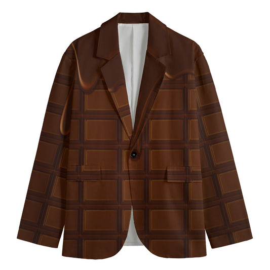 Chocolate Print Men's Blazer