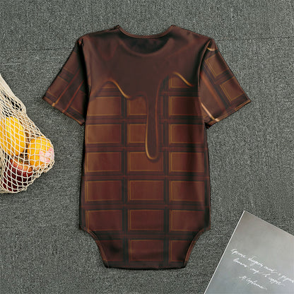 Chocolate Print Men's Bodysuit