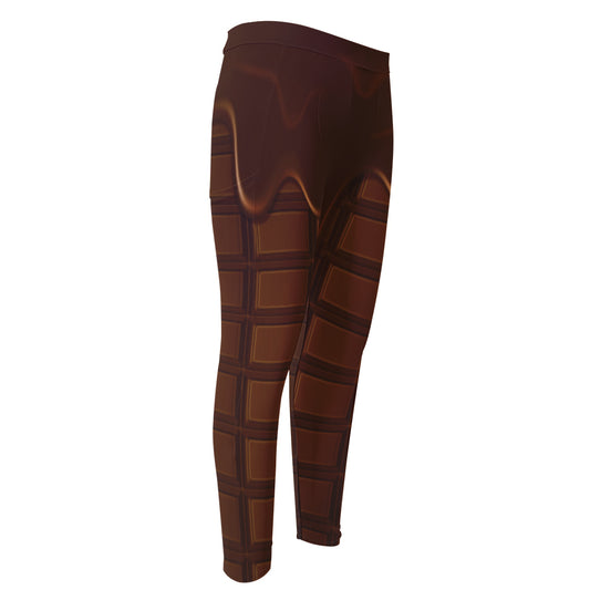 Chocolate Print Men's Compression Pants
