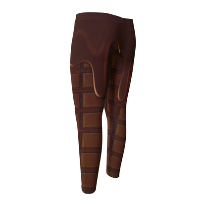 Chocolate Print Men's Compression Pants