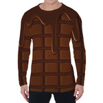 Chocolate Print Men's Long Sleeve T-Shirt