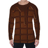 Chocolate Print Men's Long Sleeve T-Shirt