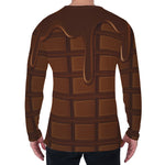 Chocolate Print Men's Long Sleeve T-Shirt