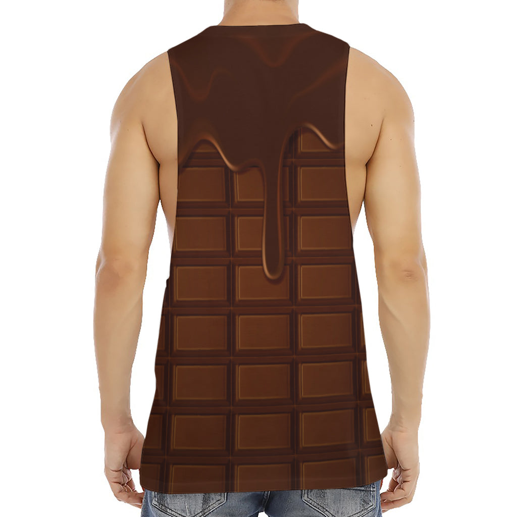 Chocolate Print Men's Muscle Tank Top