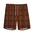 Chocolate Print Men's Athletic Shorts