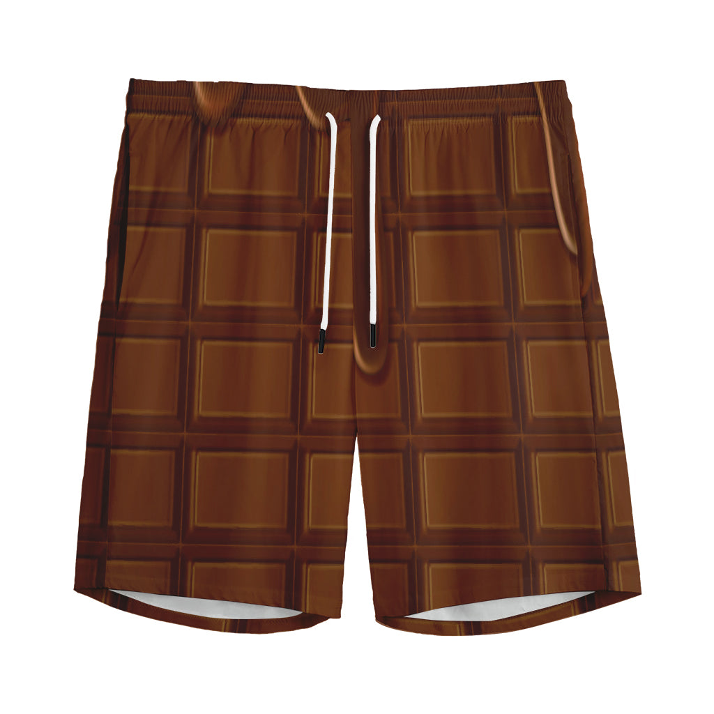 Chocolate Print Men's Sports Shorts
