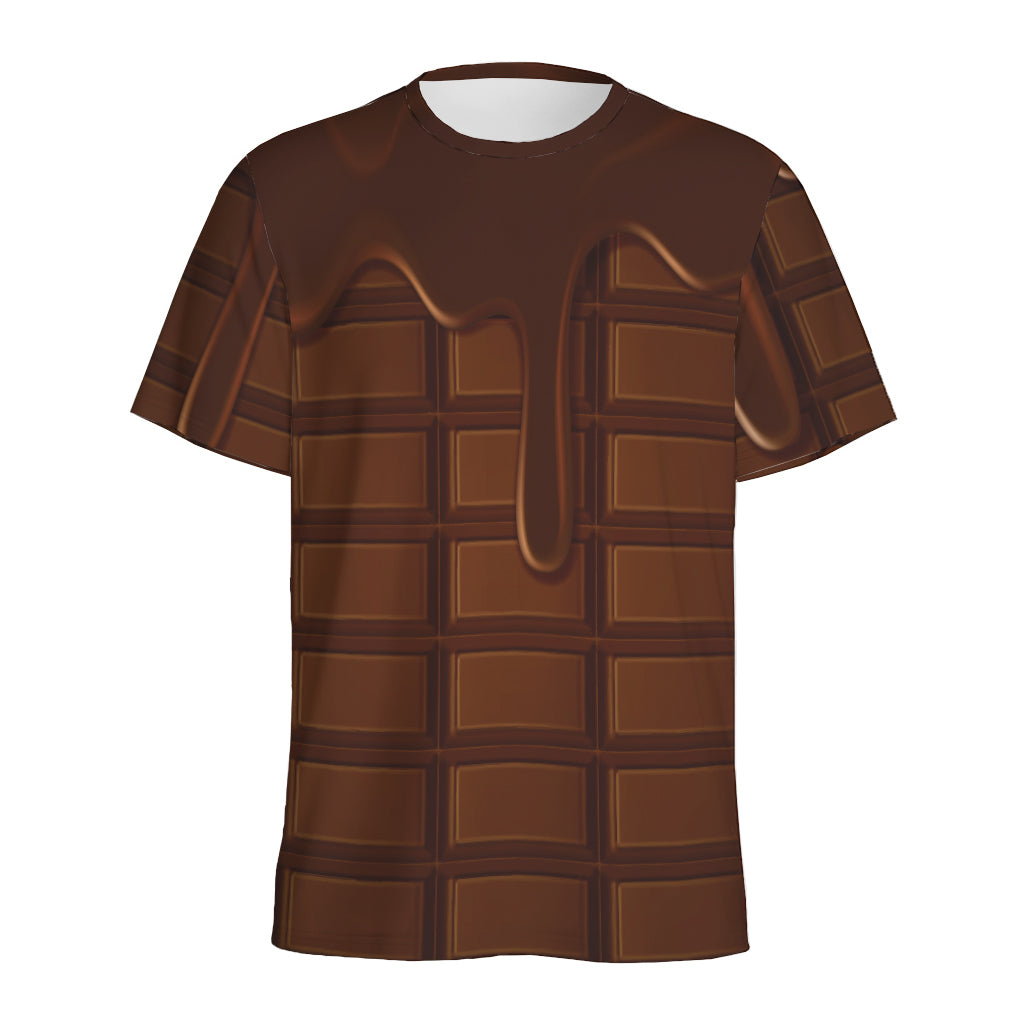 Chocolate Print Men's Sports T-Shirt