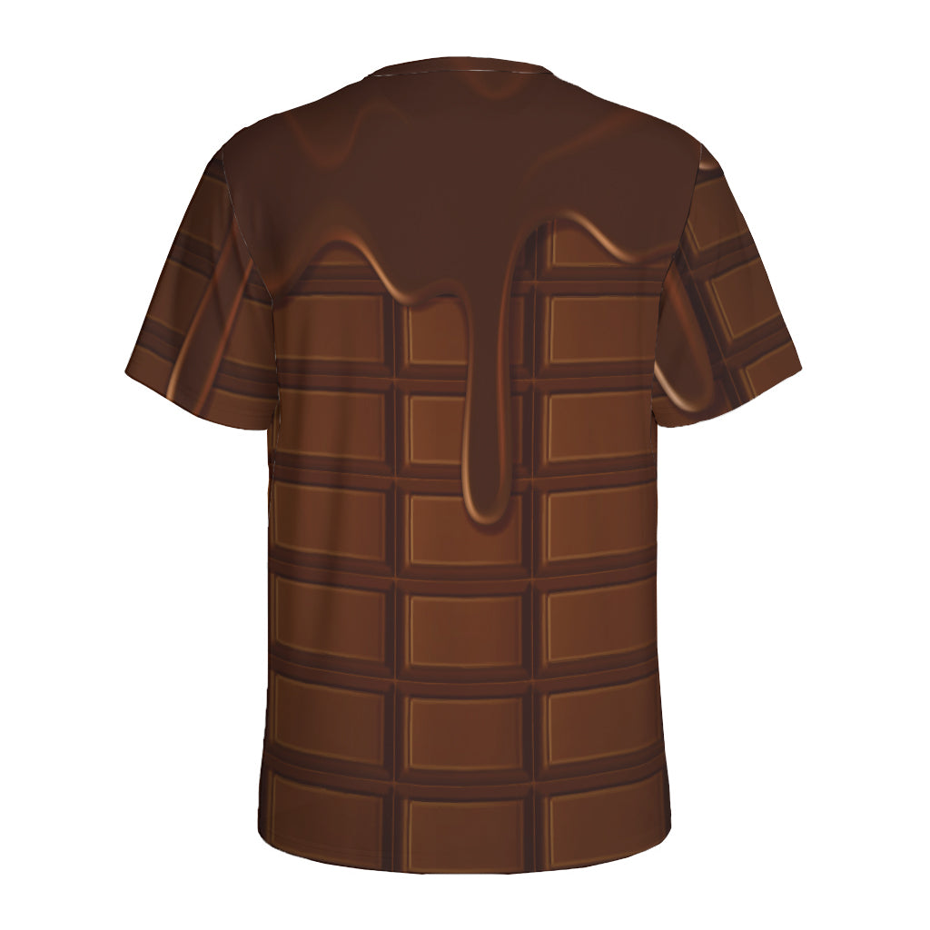 Chocolate Print Men's Sports T-Shirt