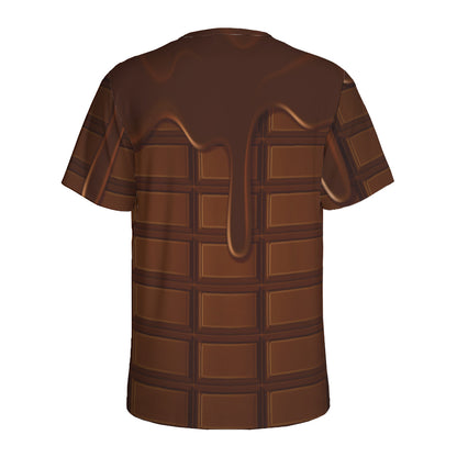 Chocolate Print Men's Sports T-Shirt