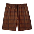 Chocolate Print Men's Swim Trunks