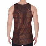 Chocolate Print Men's Velvet Tank Top