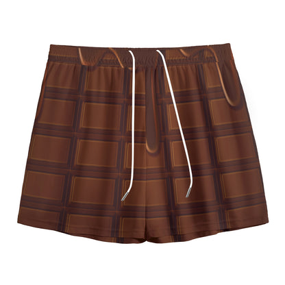 Chocolate Print Mesh Shorts