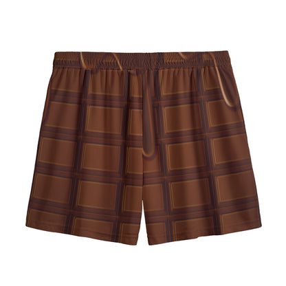 Chocolate Print Mesh Shorts