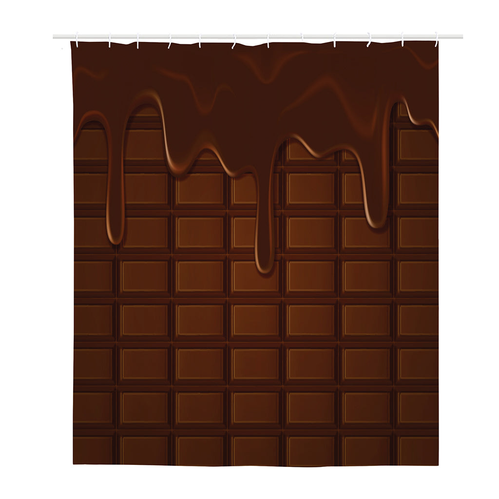 Chocolate Print Polyester Shower Curtain