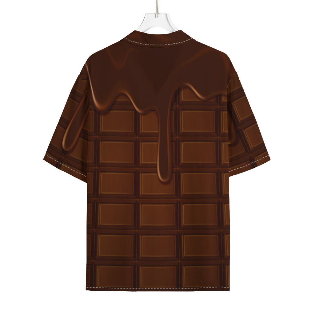 Chocolate Print Rayon Hawaiian Shirt