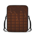 Chocolate Print Rectangular Crossbody Bag