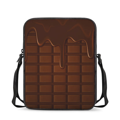 Chocolate Print Rectangular Crossbody Bag