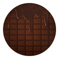 Chocolate Print Round Blanket
