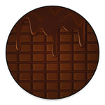 Chocolate Print Round Floor Mat
