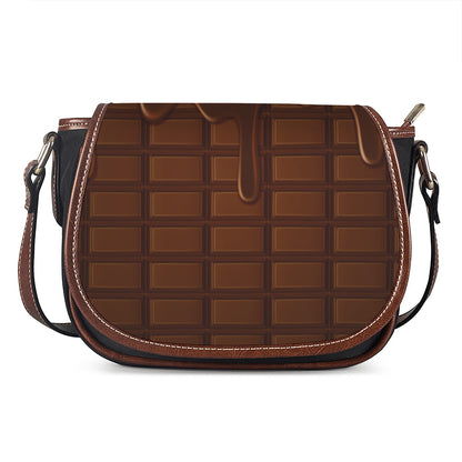 Chocolate Print Saddle Bag