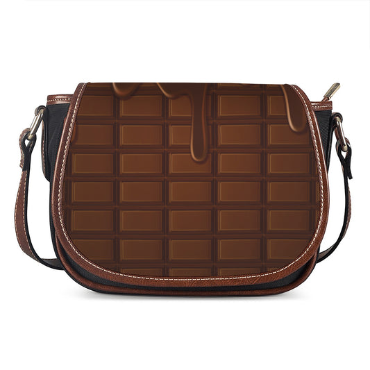 Chocolate Print Saddle Bag
