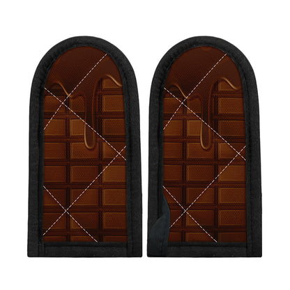 Chocolate Print Skillet Handle Cover