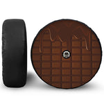 Chocolate Print Tire Cover With Camera Hole
