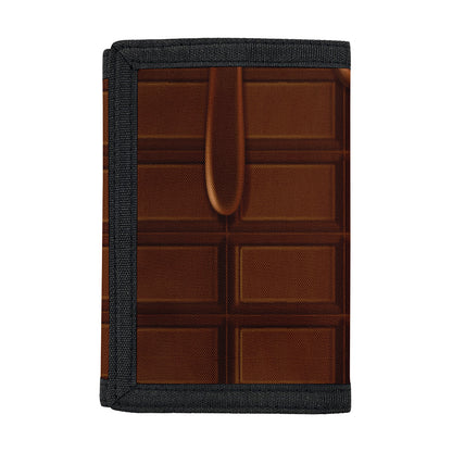 Chocolate Print Trifold Wallet