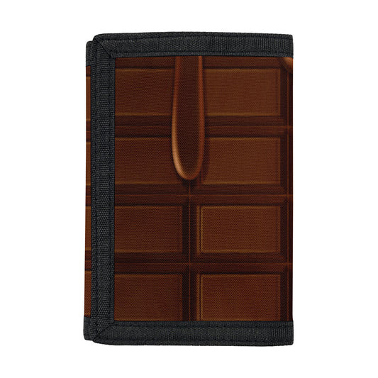 Chocolate Print Trifold Wallet