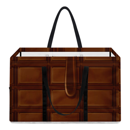 Chocolate Print Utility Tote Bag